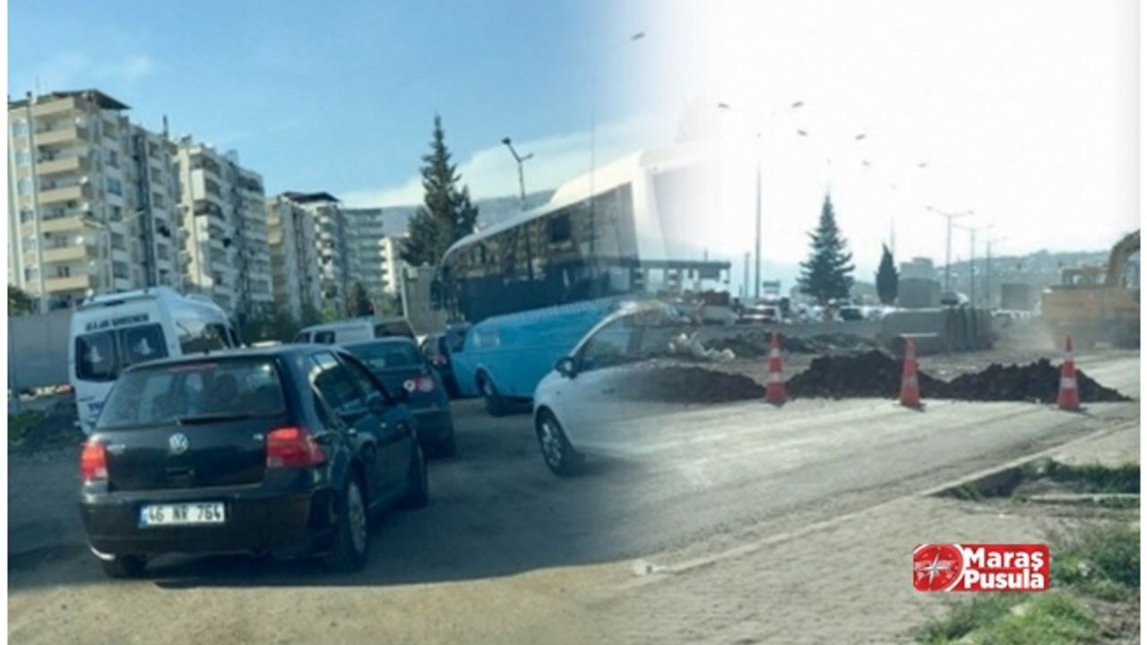 Kahramanmaraş Hal kavşağında Yoğunluk Üst Seviyede