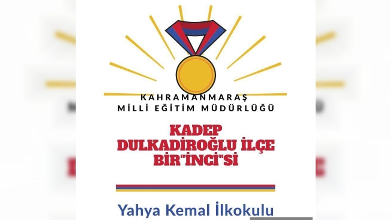 Yahya Kemal İlkokulu İlçe Bir“inci” si