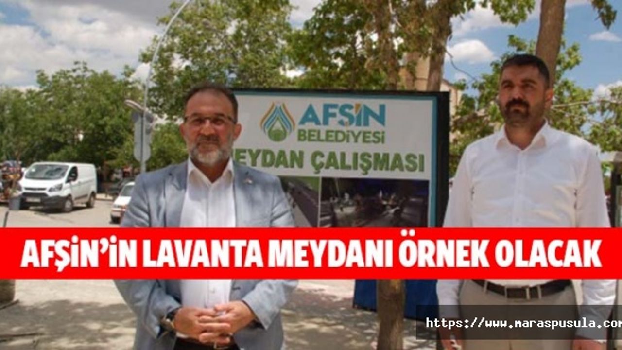 Afşin’in lavanta meydanı örnek olacak