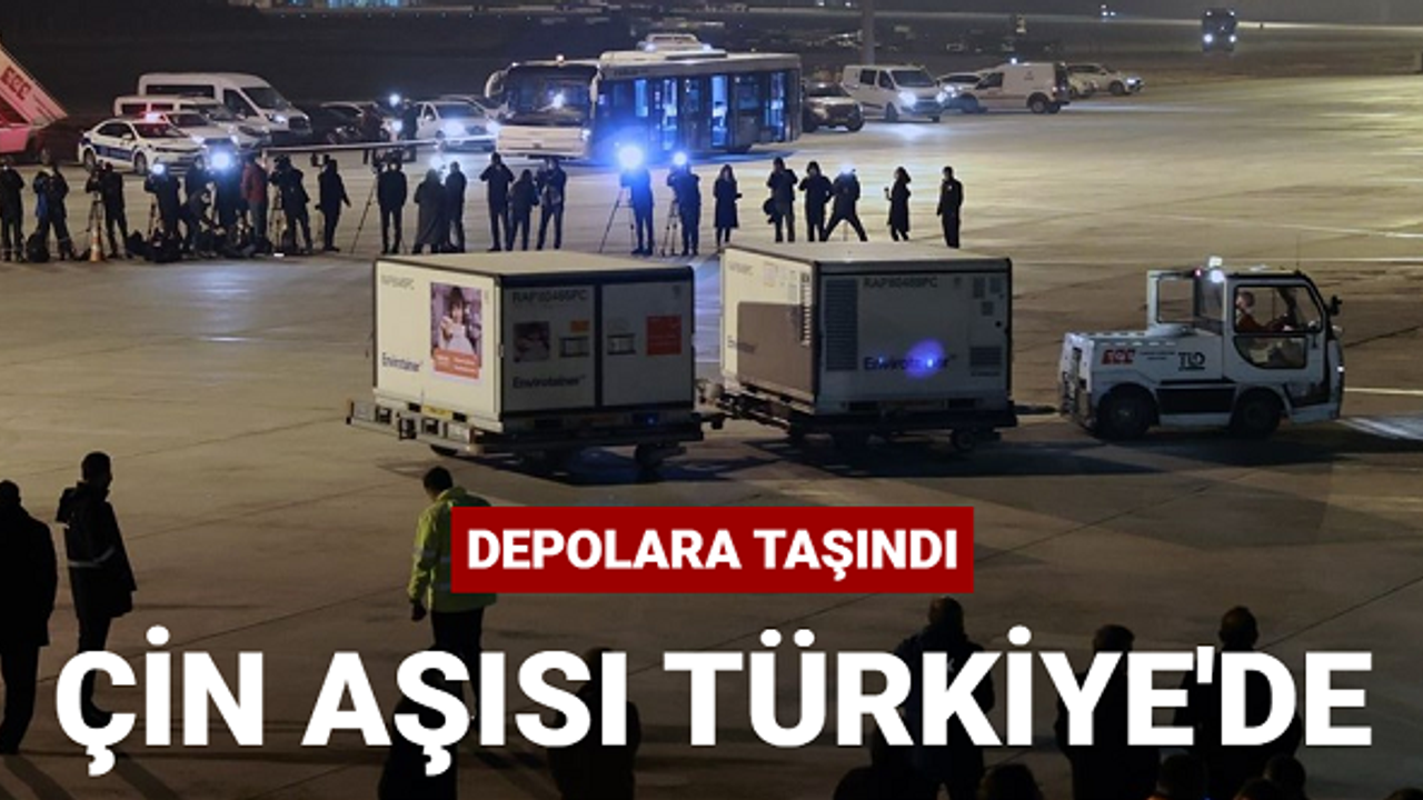 Çin'den sipariş edilen Covid-19 aşıları Türkiye'ye geldi