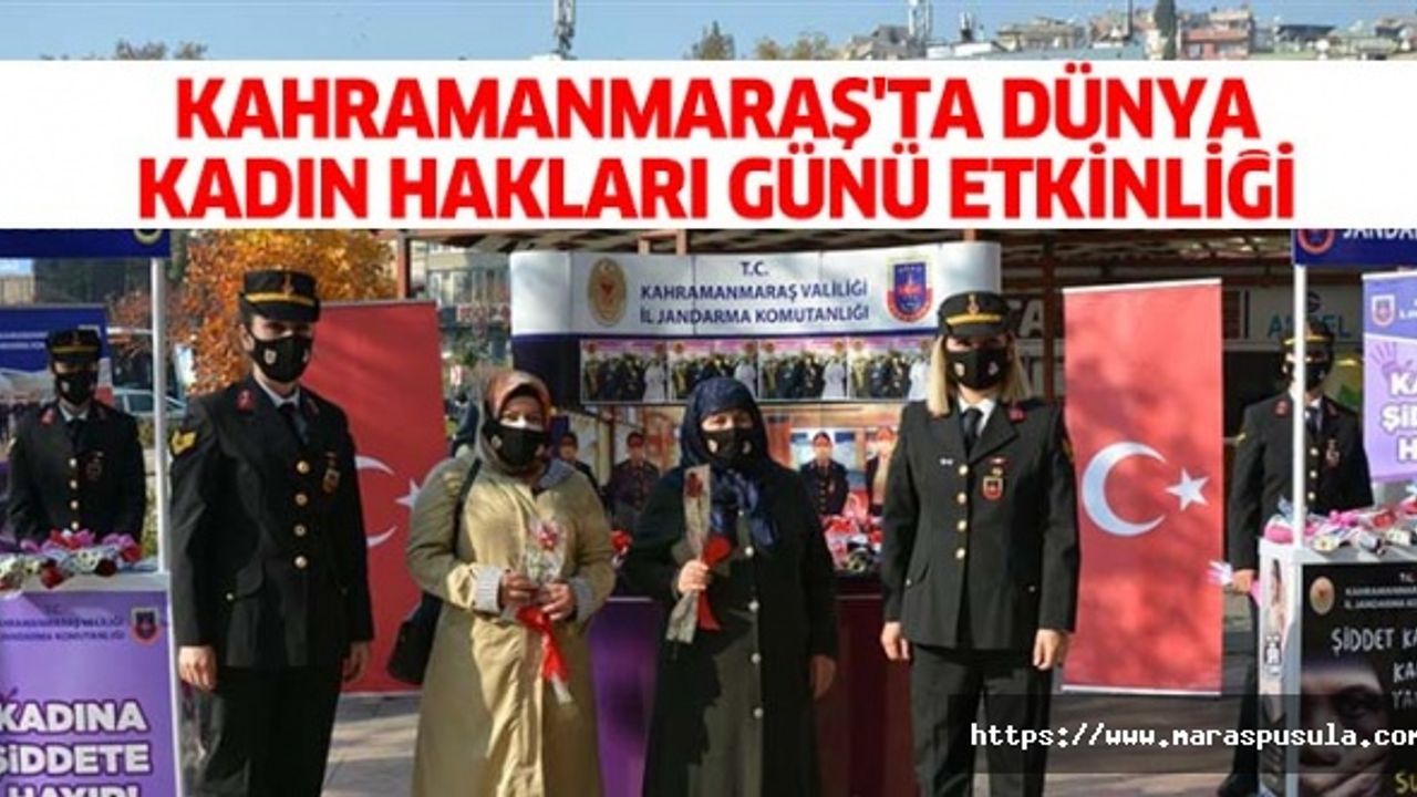 Kahramanmaraş'ta dünya kadın hakları günü etkinliği