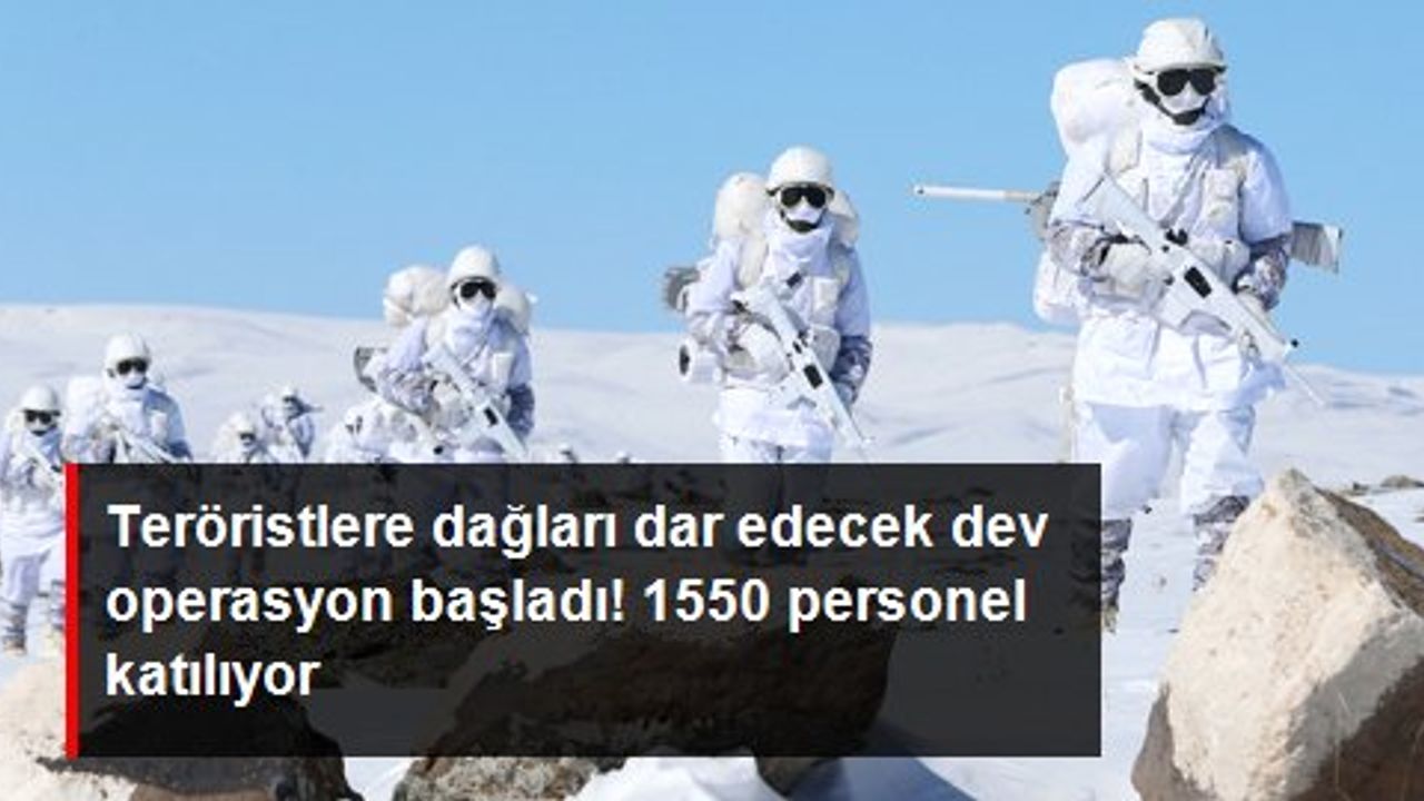Teröristlere dağları dar edecek Eren Kış-1 operasyonu başladı! 