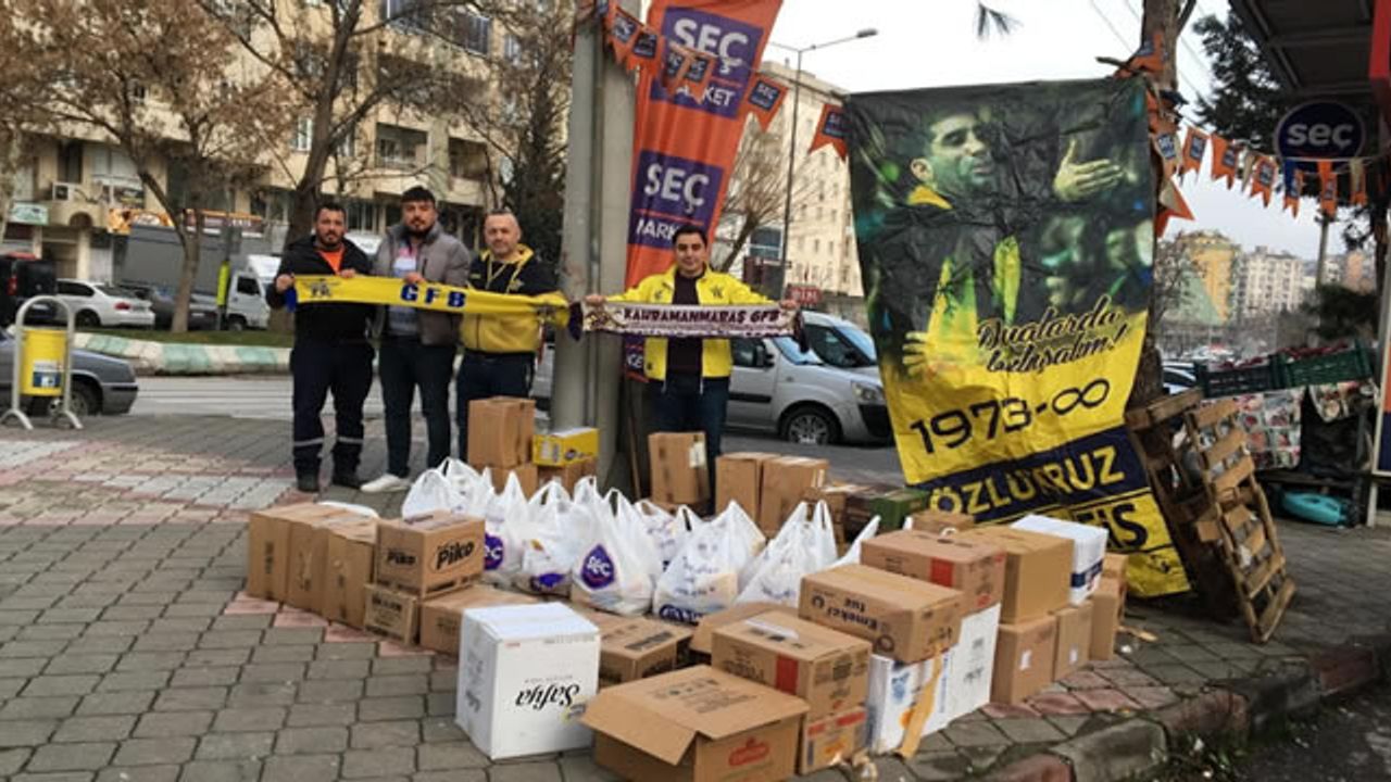 Kahramanmaraş Genç Fenerbahçelilerden ihtiyaç sahibi ailelere erzak yardımı!