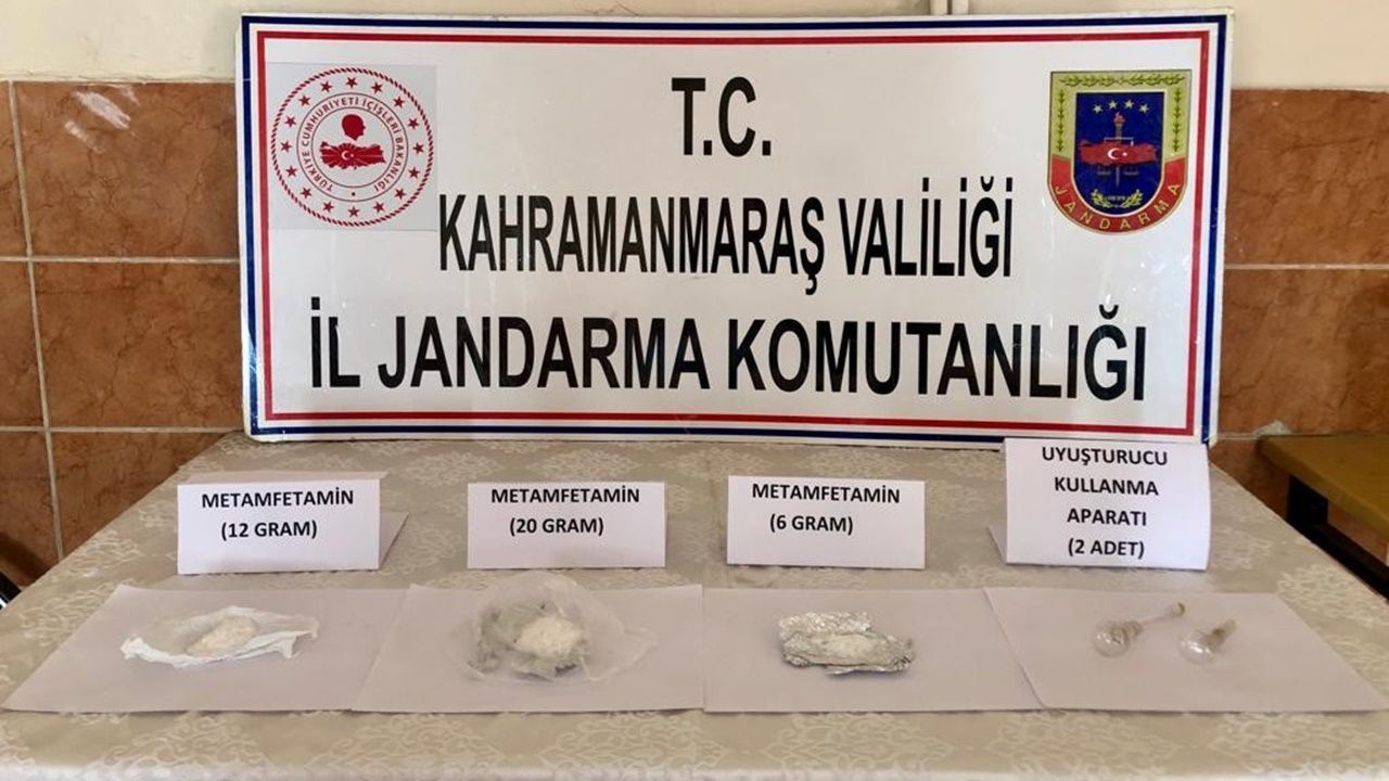 Kahramanmaraş'ta jandarma ekipleri uyuşturucuya geçit vermedi!