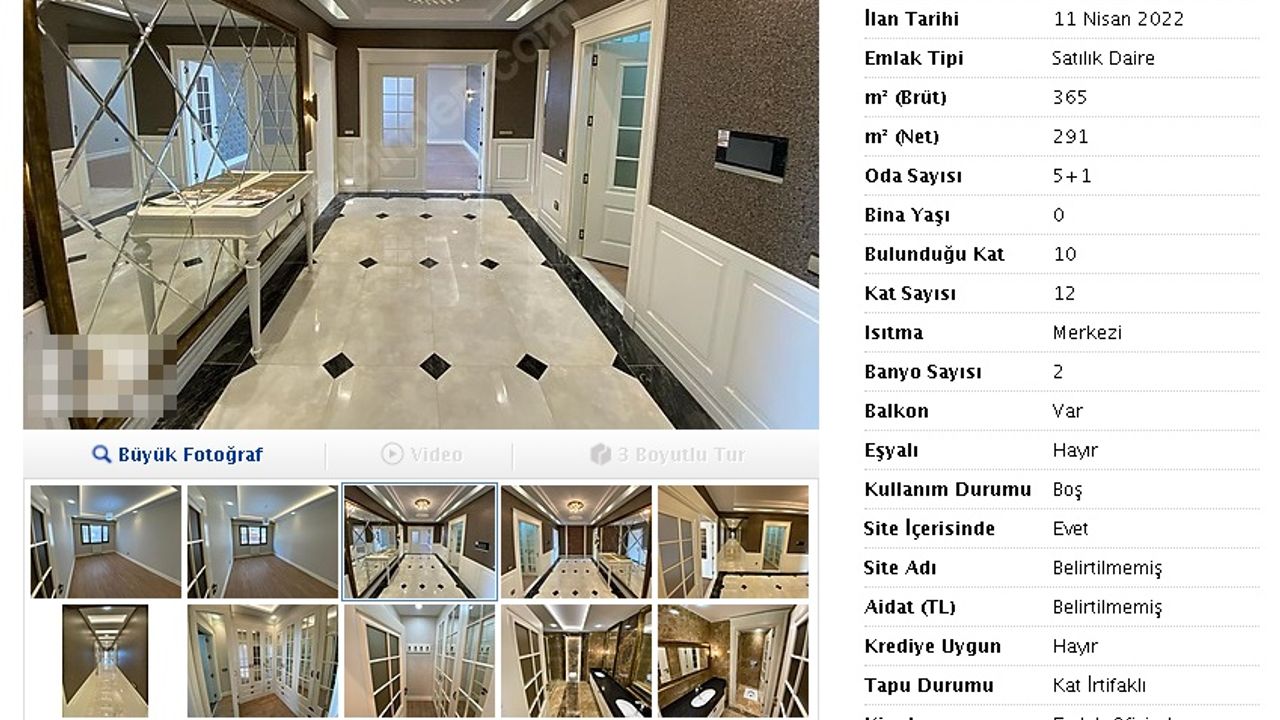 Kahramanmaraş'ta bir apartman dairesi 10 milyon liradan satışa sunuldu!