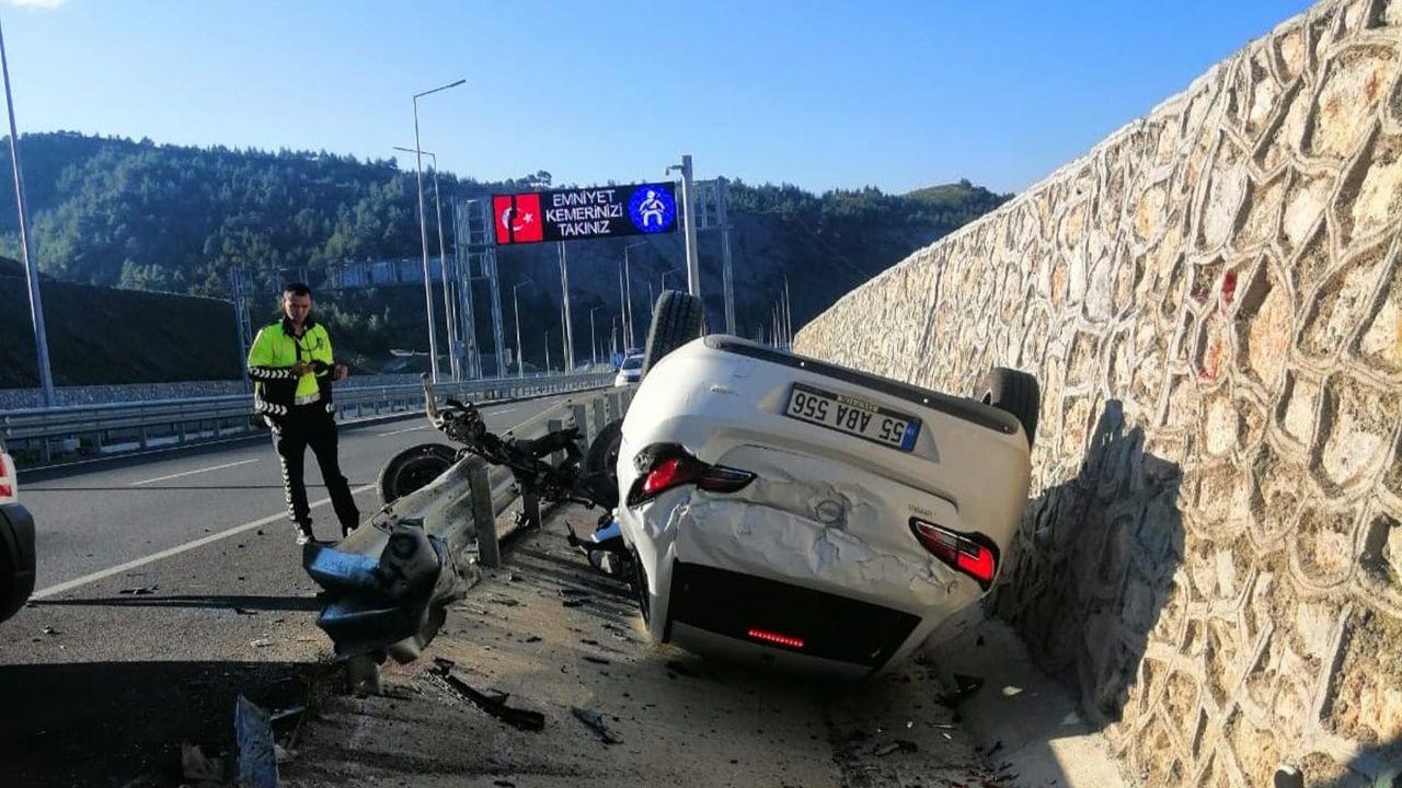 Kahramanmaraş'ta otomobil takla attı: 3 yaralı