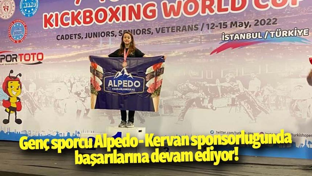 Genç sporcu Alpedo - Kervan sponsorluğunda başarılarına devam ediyor!