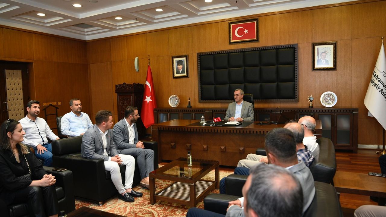 Kahramanmaraş'ta çeşitli daldan mühendisler başkan Güngör'ü ziyaret etti