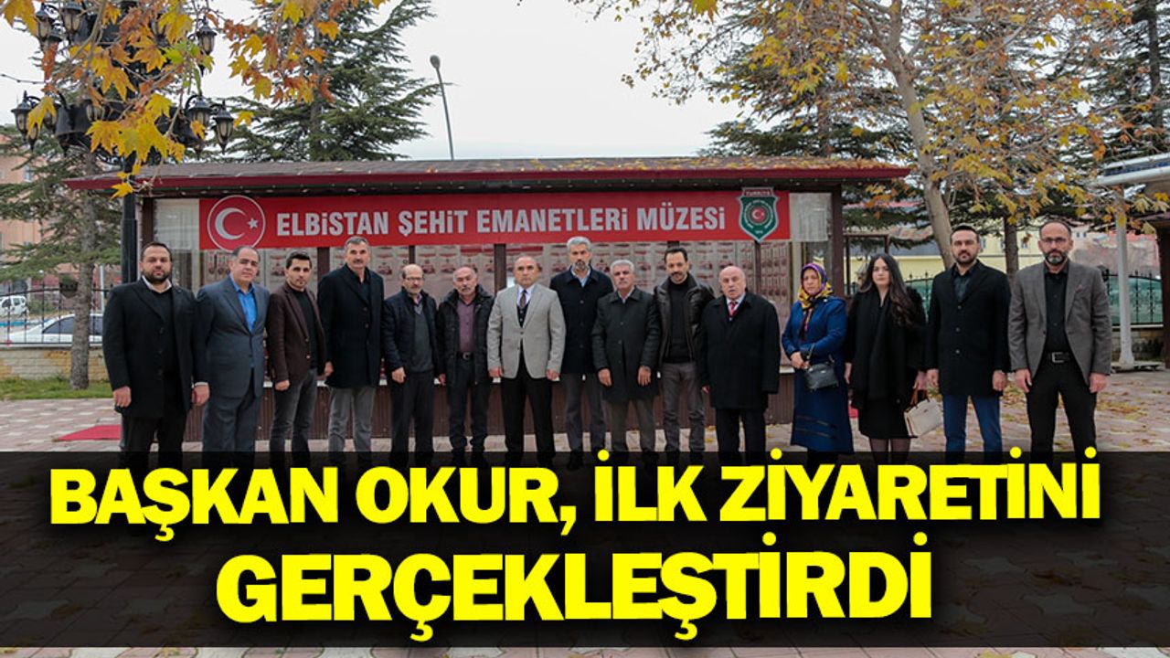 AK Parti Elbistan İlçe Başkanı Okur, yeni yönetim kurulu üyeleri ile birlikte ilk ziyaretini gerçekleştirdi