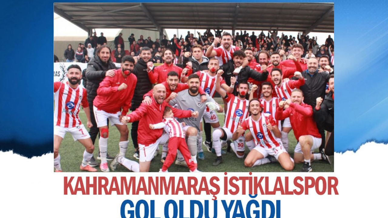 Kahramanmaraş İstiklalspor Gol Oldu Yağdı