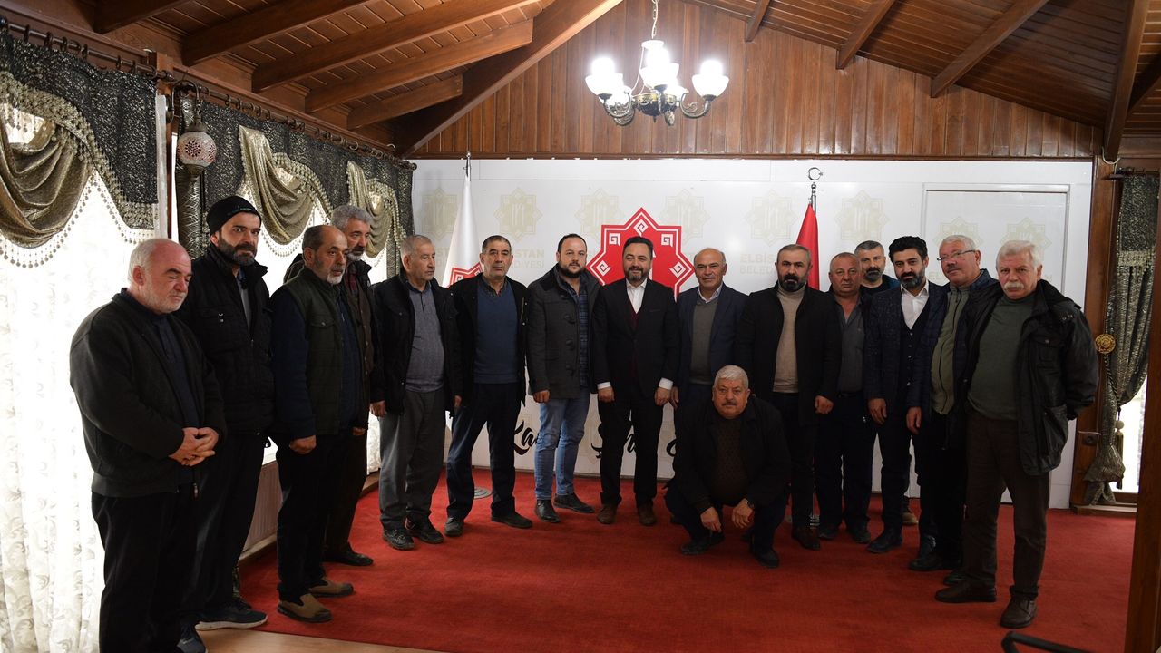 Elbistan'da Taksicilerden Başkan Gürbüz'e Teşekkür Ziyareti