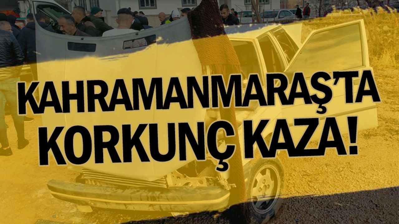 Kahramanmaraş'ta iki otomobilin çarpıştığı kazada 6 kişi yaralandı