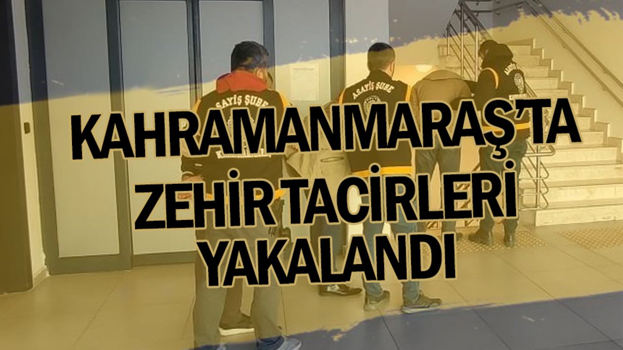 Kahramanmaraş'ta uyuşturucu operasyonunda yakalanan 2 zanlı tutuklandı