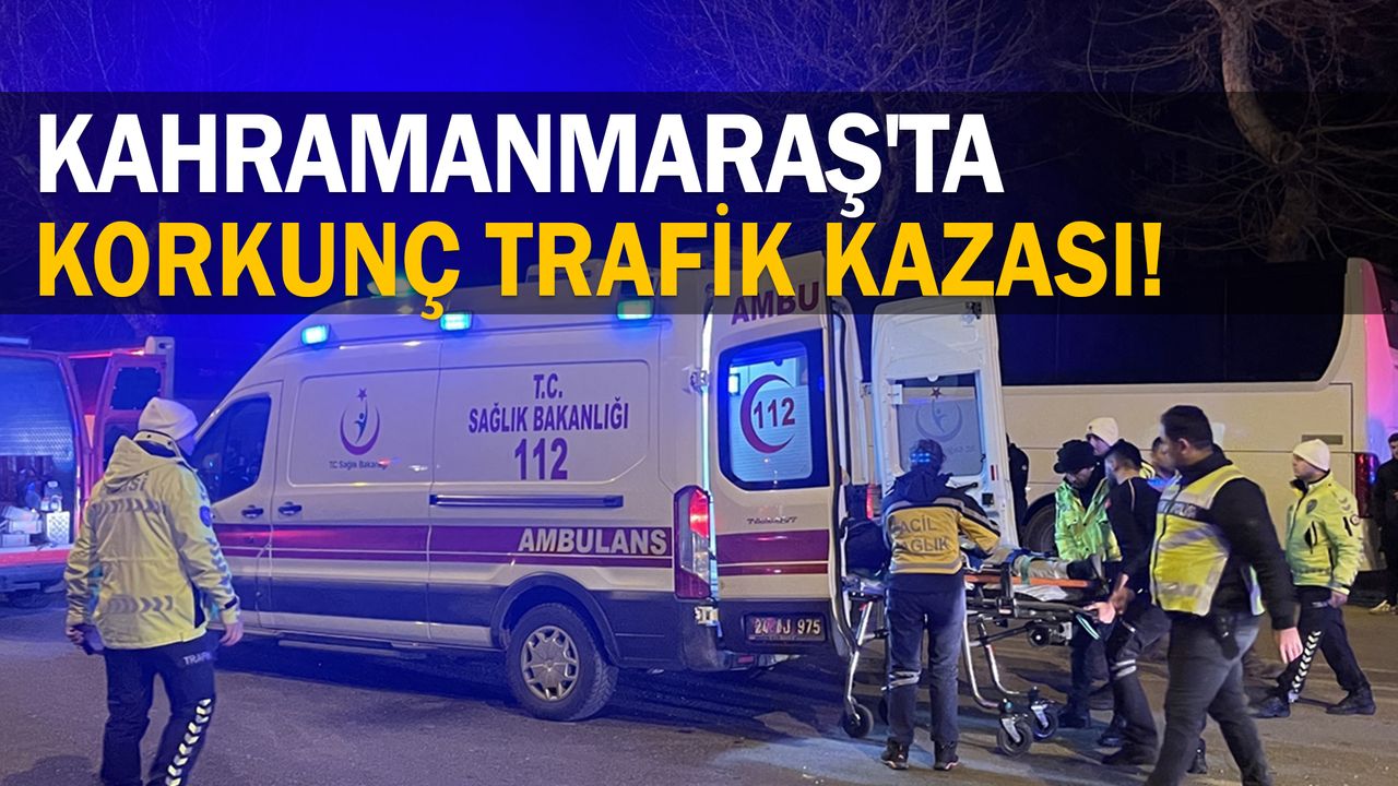 Kahramanmaraş'taki trafik kazasında 3 kişi yaralandı