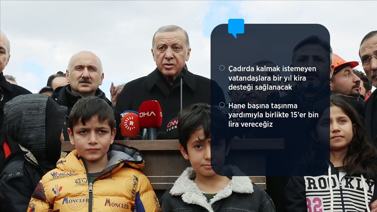 Cumhurbaşkanı Erdoğan: AFAD hesabındaki yardımların her kuruşu deprem bölgesinde harcanıyor