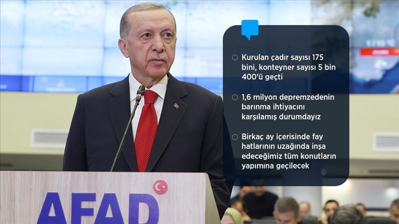 Cumhurbaşkanı Erdoğan: Son vatandaşımızı oradan çıkarana dek çalışmalarımızı sürdüreceğiz