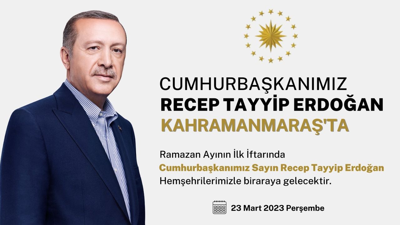 Cumhurbaşkanı Erdoğan, Ramazan'ın İlk Günü Kahramanmaraş'ta - Maraş Haber, Maraş Pusula Haber, Pusula Haber