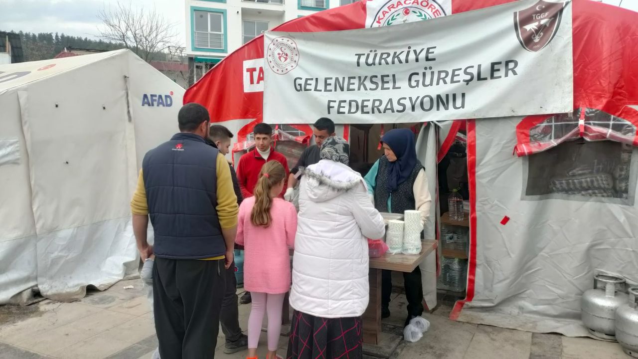 Türkiye Geleneksel Güreşler Federasyonu'nun Deprem Mesaisi Devam Ediyor 
