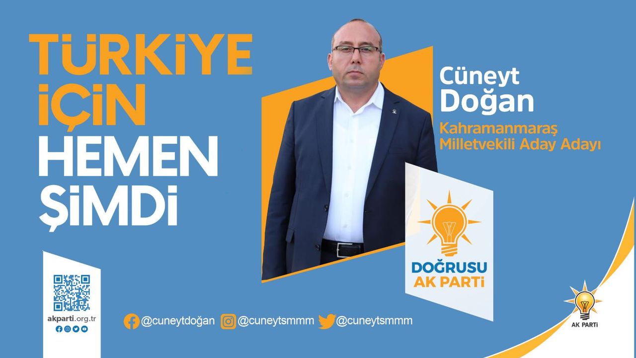 AK Parti’nin sevilen siması Cüneyt Doğan, Milletvekili Aday Adayı oldu