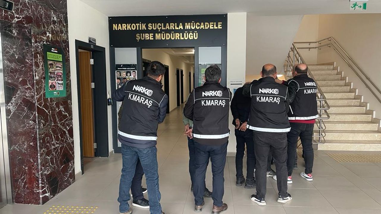 Kahramanmaraş’ta zehir taciri 7 kişi tutuklandı 