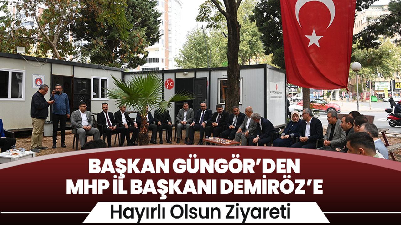 MHP İl Başkanı Demiröz’e Hayırlı Olsun Ziyareti