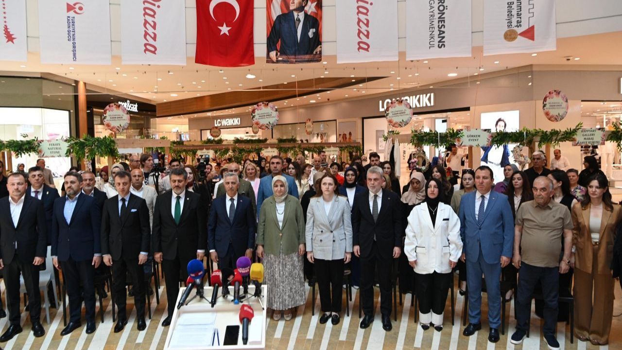 Kahramanmaraş'ta kadın emeği festivali başladı stantlar yoğun ilgi gördü