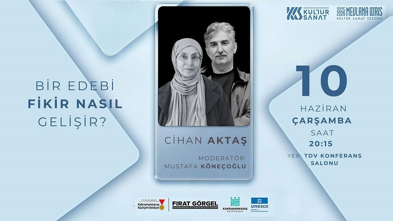 Kahramanmaraş'ta Yazar Cihan Aktaş, yaratım süreci