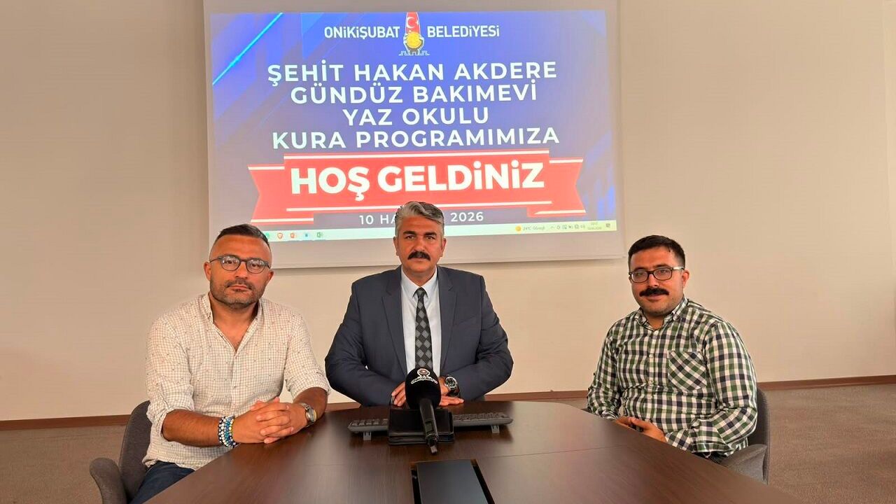 Onikişubat'ta Minik Kalpler Yaz Okulu için kura çekimi heyec