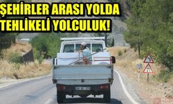 Kahramanmaraş'ta şehirlerarası yolda tehlikeli yolculuk