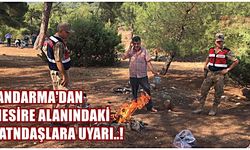 Kahramanmaraş'ta Jandarma ekiplerinden mesire alanındaki vatandaşlara uyardı