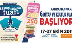 Kahramanmaraş 6. Kitap ve Kültür Fuarı 17 Ekim’de Açılıyor