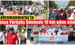 Kahramanmaraş'ta Dünya Yürüyüş Gününde 10 bin adım attılar