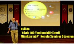 KSÜ’de “Yüzde 100 Yenilenebilir Enerji Mümkün mü?” Konulu Seminer Düzenlendi