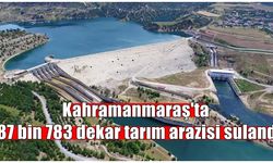 Kahramanmaraş'ta 187 bin 783 dekar tarım arazisi sulandı