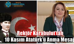 Rektör Karabulut’tan 10 Kasım Atatürk’ü Anma Mesajı
