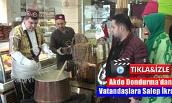 Akdo Dondurma’dan Vatandaşlara Salep İkramı
