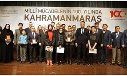 Kahramanmaraş 100.Yıl Etkinliklerin'de Dereceye Girenler Ödüllerini Aldı!