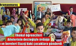 Kahramanmaraş'ta ilkokul öğrencilerinden Elazığ'daki çocuklara sıcacık yardım