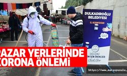 Pazar yerlerinde korona önlemi