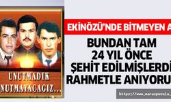 Ekinözü’nde 24 Yıllık Acı, Hainler 3 Kahraman Öğretmenimizi Şehit Etmişti