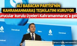 Ali Babacan Partisi’nin Kahramanmaraş teşkilatını kuruyor