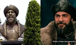 Belediyenin yaptırdığı heykel Ertuğrul Gazi'den çok ünlü oyuncuya benzedi
