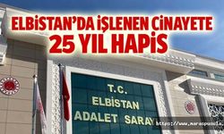 Elbistan’da işlenen cinayete 25 yıl hapis