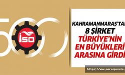 Kahramanmaraş’tan 8 şirket, Türkiye’nin en büyükleri arasına girdi