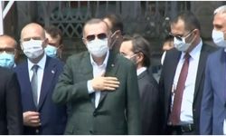 Sürpriz ziyaret! Cumhurbaşkanı Erdoğan ilk namaza günler kala Ayasofya Camii'nde