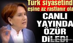 Türk siyasetinde eşine az rastlanır olay, Canlı yayında özür diledi