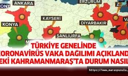 Türkiye genelinde koronavirüs vaka dağılımı açıklandı, peki Kahramanmaraş’ta durum nasıl?