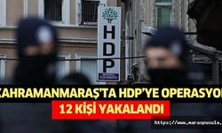 Kahramanmaraş’ta HDP’ye operasyon, 12 kişi yakalandı