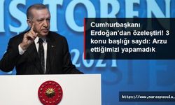 Cumhurbaşkanı Erdoğan'dan özeleştiri, ‘Arzu ettiğimizi yapamadık’