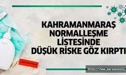 Kahramanmaraş normalleşme listesinde düşük riske göz kırptı